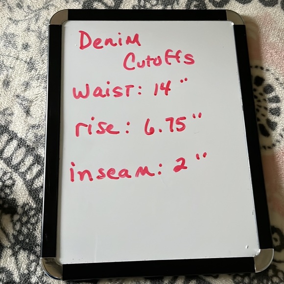 Denim Jean Boody Shorts Cutoffs Flirty Refuge Womens 0 - Picture 9 of 9